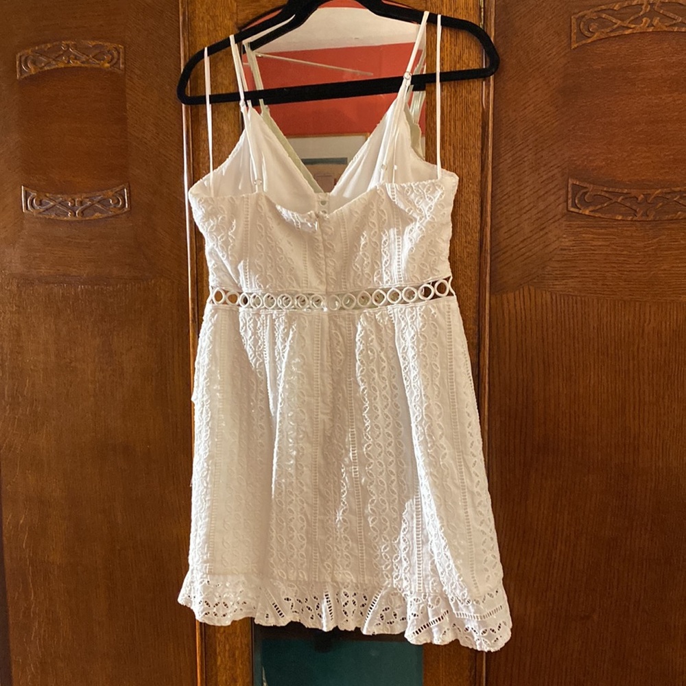 Chelsea Crochet Ruffle Dress - Picture 2 of 4